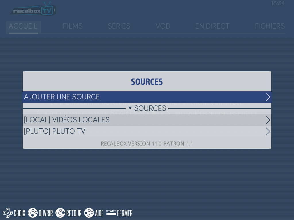 The source list