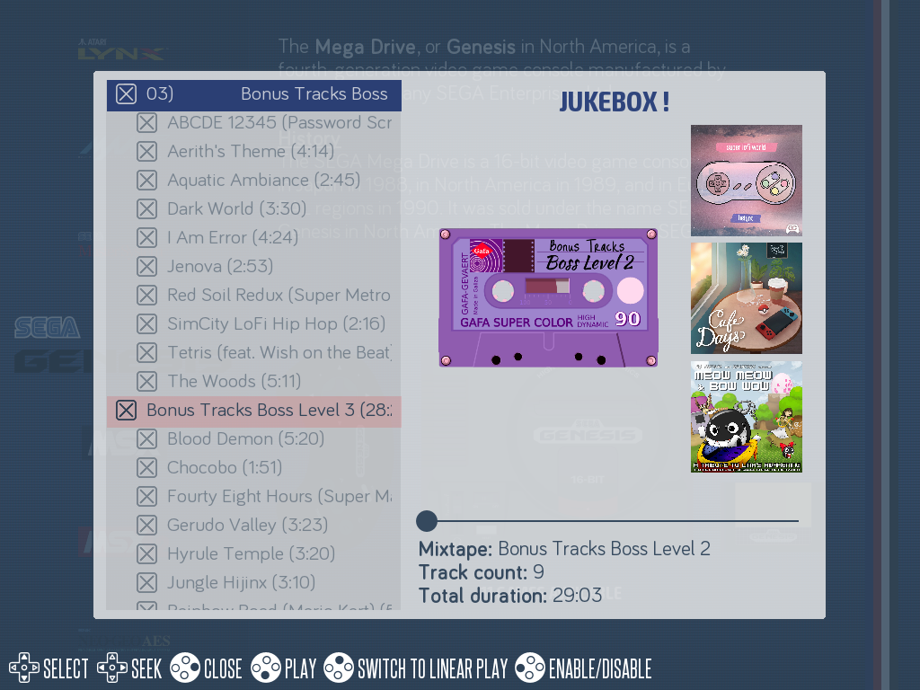 The Jukebox: mixtapes, tracks and current playback